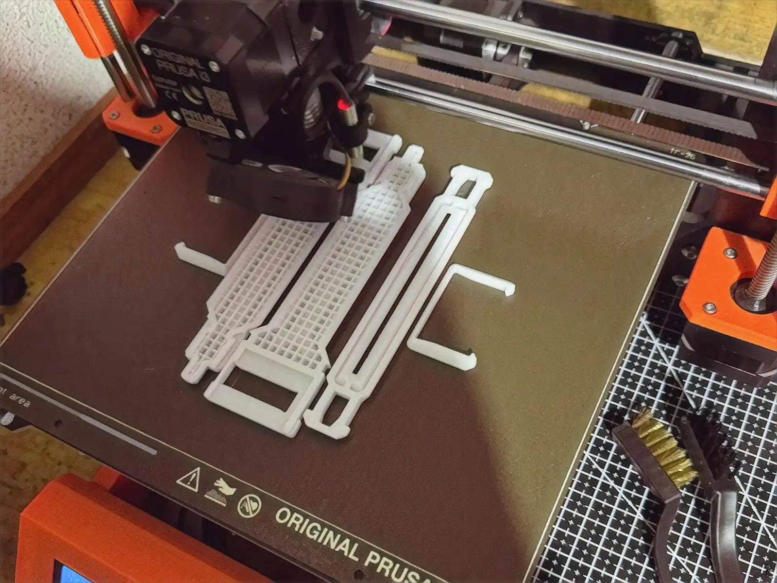 Some example 3D printed parts for DEXDIA GX prototypes